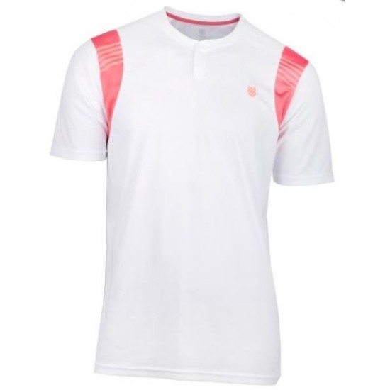 K Swiss T-shirt B2 Rose blanche