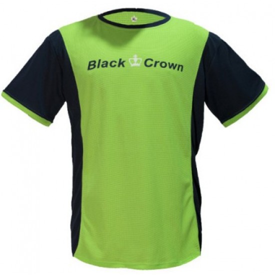 T-shirt vert marine Crown Keep noir