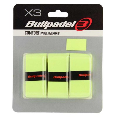 Blister Bullpadel 3 Overgrips GB1200 Comfort Amarillo Azufre Fluor