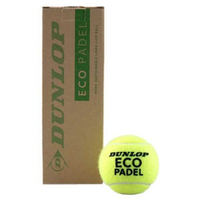 Bocal de 3 balles de padel Dunlop Eco