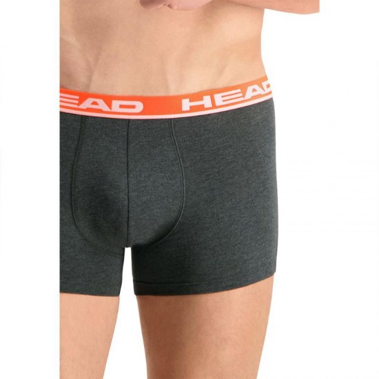 Boxers Head Basic Gris Rojo 2 Unidades