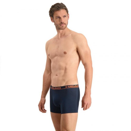 Boxers Head Basic Navy Orange 2 Units