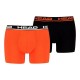 Boxer Head Basic Orange Noir 2 unites