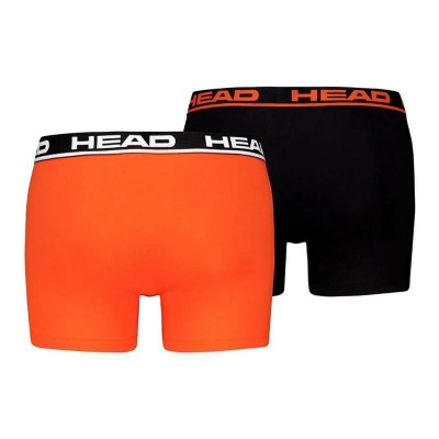 Head Basic Orange Black Boxers 2 Units