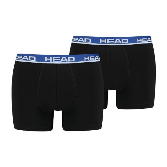 Boxer Head Basic Noir Bleu 2 unites