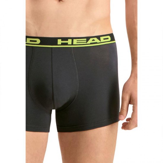 Head Basic Boxers Black Lime 2 Units