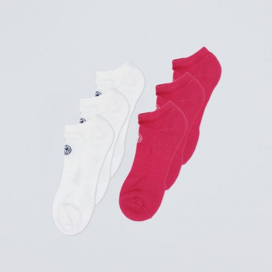 Socks Bidi Badu No Party XXL No show Move Pink White 6 Pairs