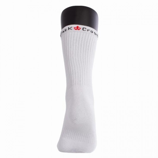 Black Crown High White Socks 3 Pairs