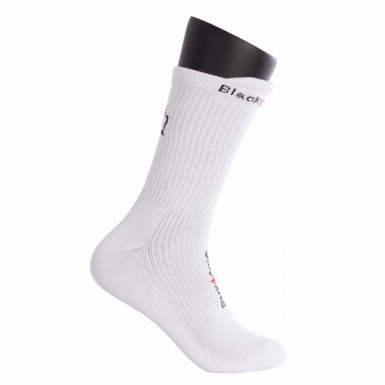 Black Crown Premium High White Socks 1 Pair