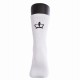 Black Crown Premium High White Socks 1 Pair