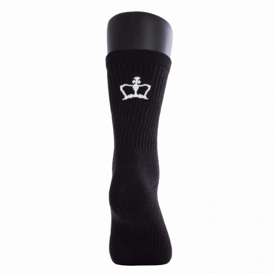 Black Crown Premium High Black Socks 1 Pair