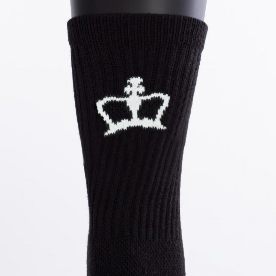 Black Crown Premium High Black Socks 1 Pair