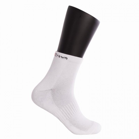 Black Crown Pro Ankle Socks White 1 Pair