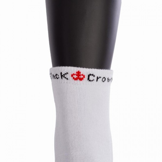 Black Crown Pro Ankle Socks White 1 Pair