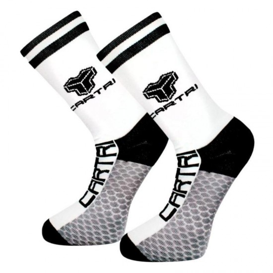 Cartri Adler High Blanc Noir Chaussettes 1 Paire