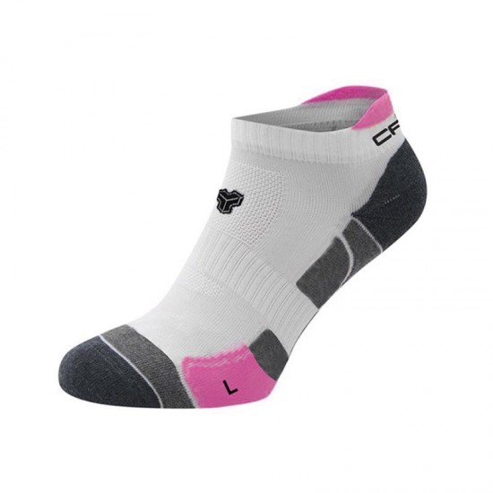 Cartri Axel Crew White Fucsia Socks 1 Pair