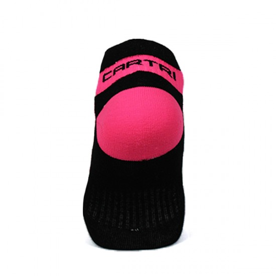 Calcetines Cartri Slash Crew Blanco Fucsia 1 Par