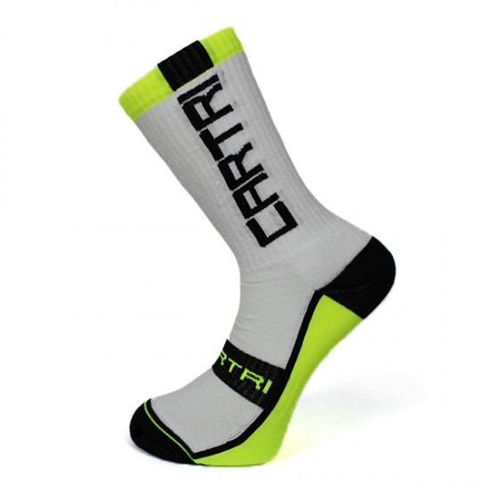 Calcetines Cartri Slash High Blanco Fluor 1 Par