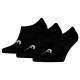 Calcetines Head Tous les sports Invisible Negro 3 Pares