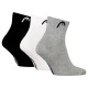 Calcetines Head All Sports Quarter Blanco Gris 3 Pares