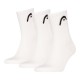 Calcetines Head All Sports Short Crew Blanco 3 Pares