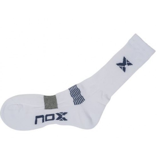 Nox White Blue Socks 1 Pair