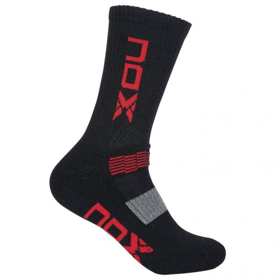 Calcetines Nox Pro Negro Rojo 1 Par