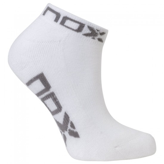 Socks Nox Ankle White Grey 1 Pair