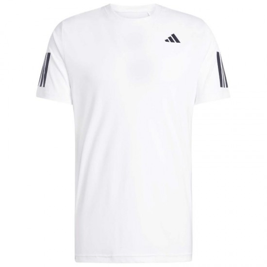 Adidas Club 3 Stripes White Black T-Shirt