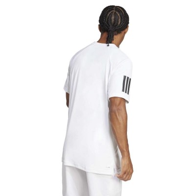 Adidas Club 3 Stripes White Black T-Shirt