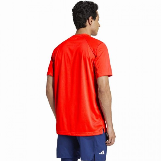 T-shirt adidas Club Climacool Rouge