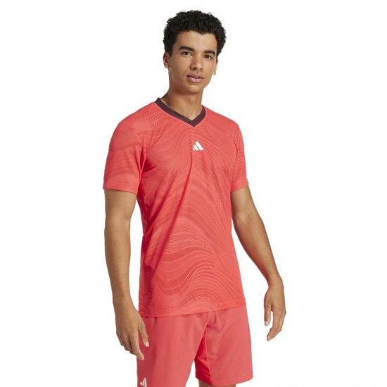 T-shirt adidas Freelift Mesh Pro Rouge