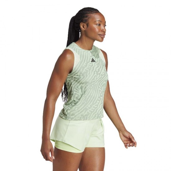 Camiseta Adidas Match Pro Verde Gris Mujer