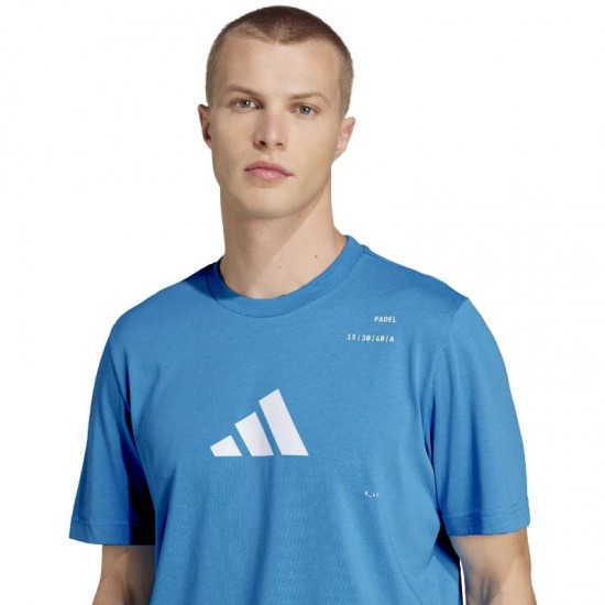 Adidas Padel Categorie Graphic Blue T-Shirt