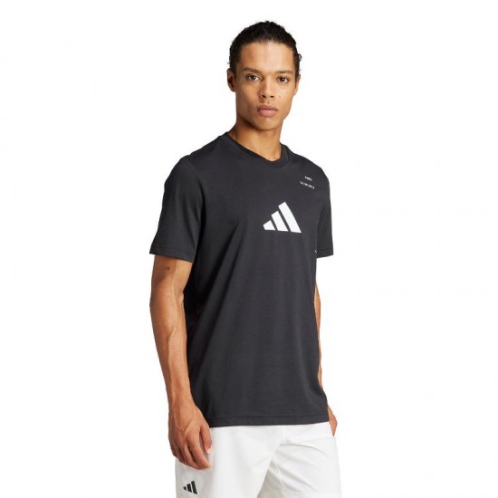 Camiseta Adidas Padel Category Graphic Negro