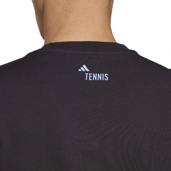 Adidas Tennis AO Graphic T-shirt Noir