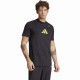 Adidas Tennis Categorie Graphic Noir Citron T-shirt