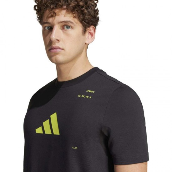 Adidas Tennis Category Graphic Black Lemon T-shirt