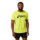 Camiseta Asics Core Amarillo Fluor Performance Negro