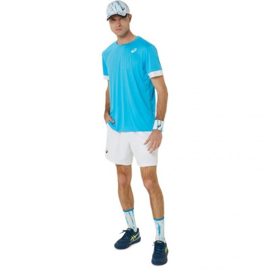 Asics Court Aqua Glossy White T-Shirt