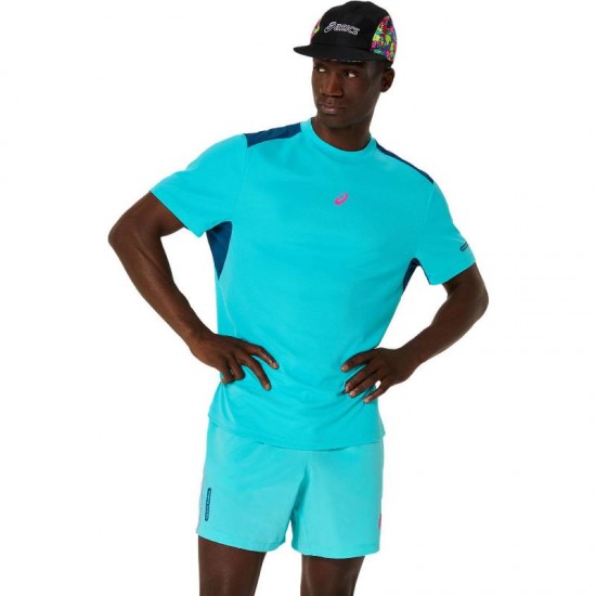 Camiseta Asics Padel Court SS Haut Aqua