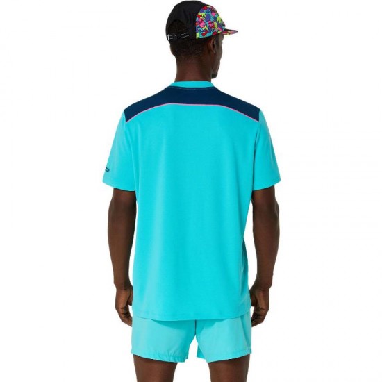 Camiseta Asics Padel Court SS Top Aqua