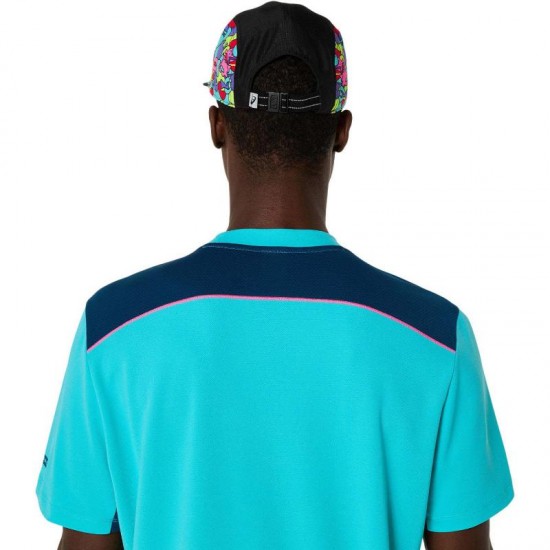 Camiseta Asics Padel Court SS Top Aqua