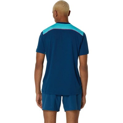 Asics Padel Court SS Top Blue Mako T-Shirt