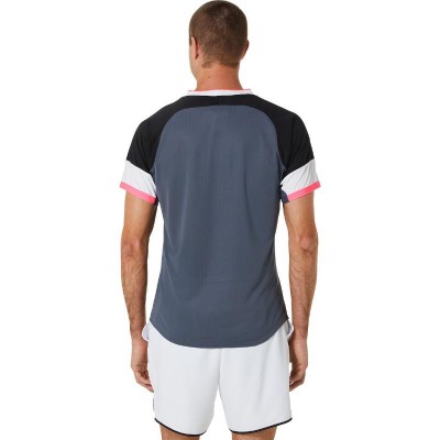 Camiseta Asics Match SS Top Negro Gris