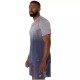 Asics Seamless SS Top T-shirt Gris Lavande Bleu Indigo