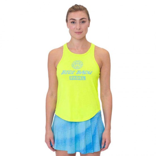 Camiseta Bidi Badu Beach Spirit Chill Amarillo Neon Aqua Mujer