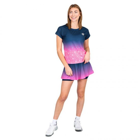 Camiseta Bidi Badu Colortwist Rosa Azul Oscuro Mujer