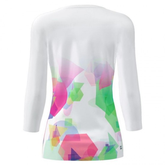 Bidi Badu Kaleido V-Neck White Mix Women''s T-Shirt