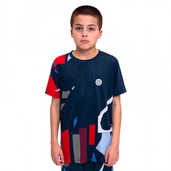 Bidi Badu New York T-Shirt Junior Bleu Fonce Rouge